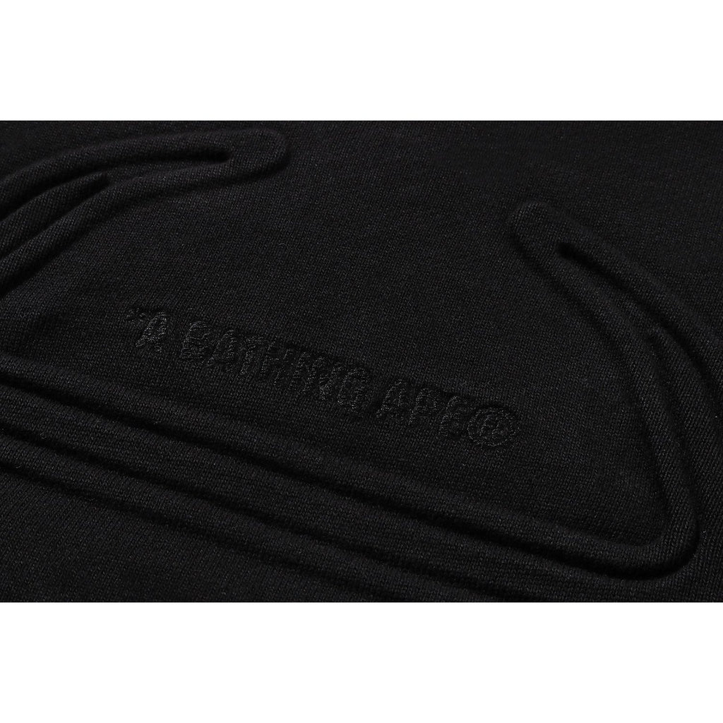 PADDED SHARK CROPPED FIT PULLOVER HOODIE MENS