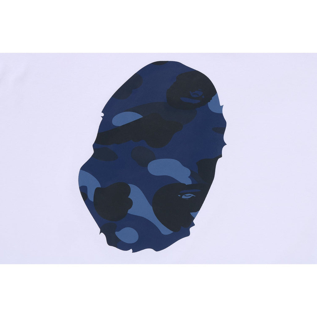 BAPE X JUST DON COLOR CAMO APE HEAD RELAXED FIT TEE MENS