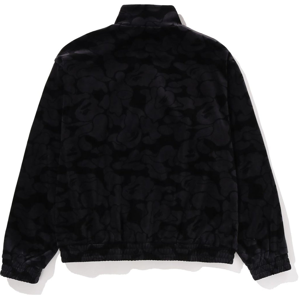 SOLID CAMO VELOUR METAL ONE POINT RELAXED FIT TRACK JACKET MENS